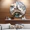 Designart - The Paris Paris Eiffel TowerView from Ground' Ultra Glossy Cityscape Circle Wall Art